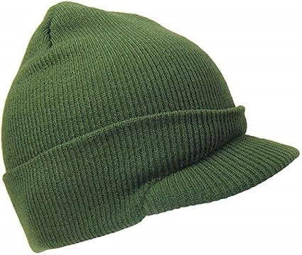 olive green knit hat