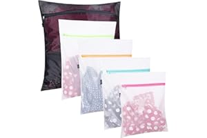 BAGAIL Laundry Bags Mesh Wash Bag for Intimates Lingerie and Delicates, 5Pcs (1XL,2L,2M)