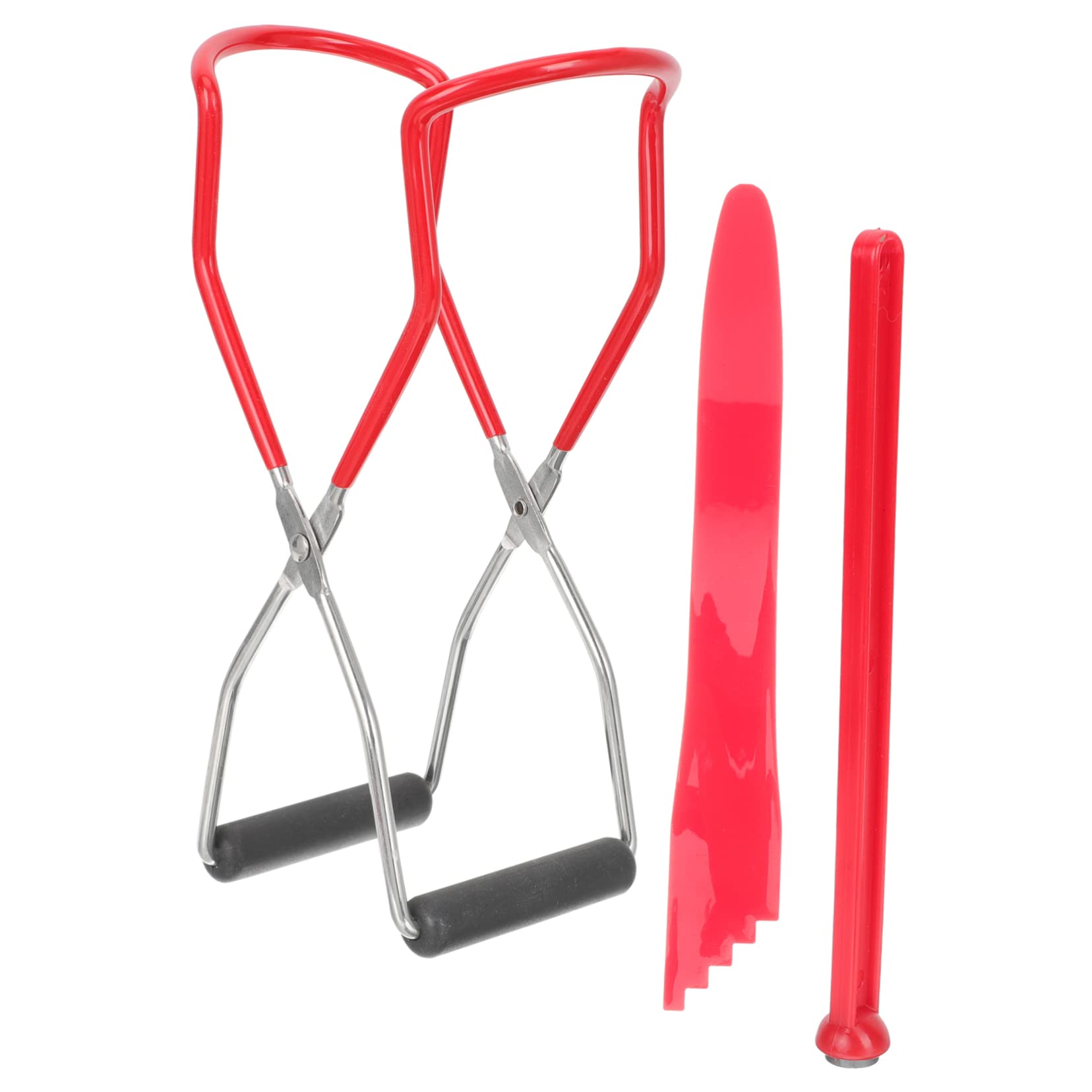 BESTonZON Canning Kit 1 Set Can Lifter Jar Lifter Canning Tool Tools Canning Bubble Remover Tool Lid Lifter Tongs Kitchen Tools Professional Canning Lifters