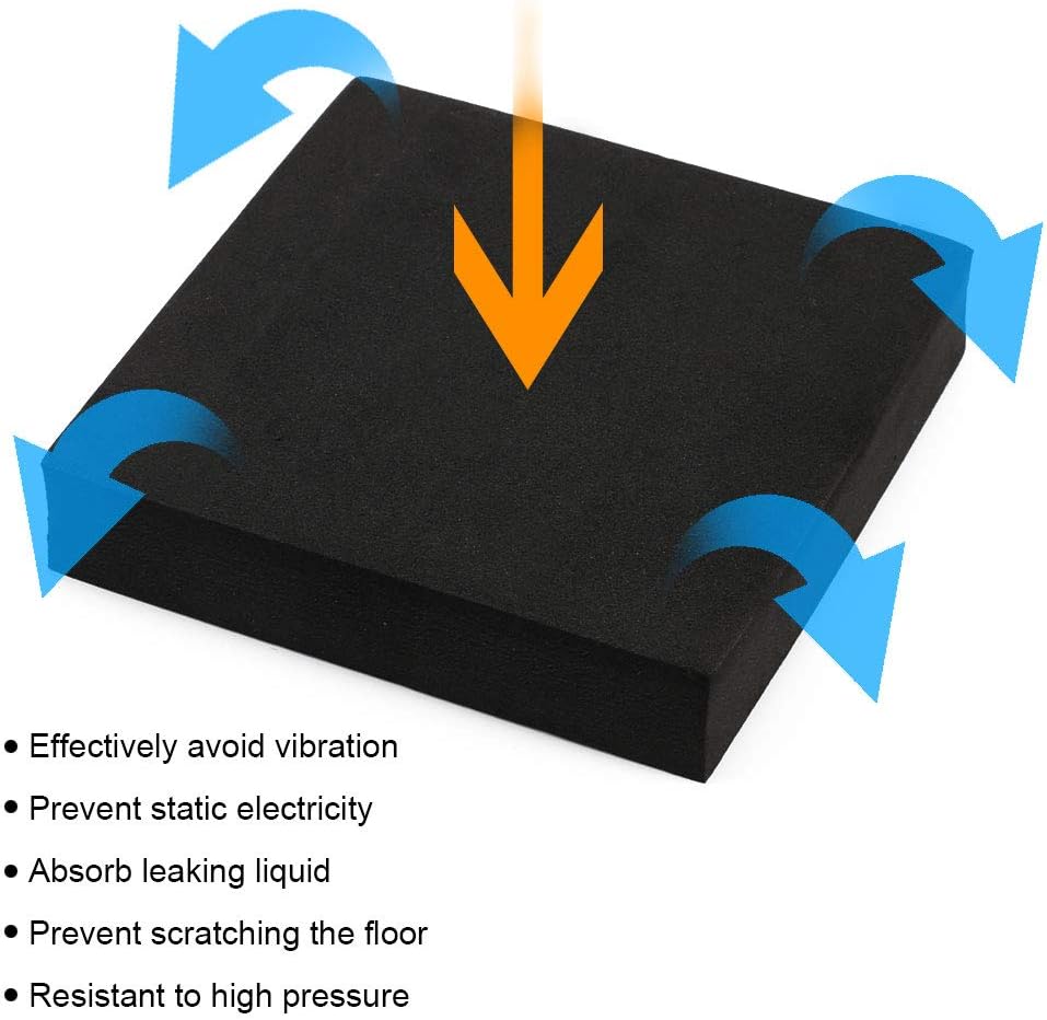 FOGAWA 10Pcs Shock Absorbing Washer Pads Rubber Mats Silent Feet Pads