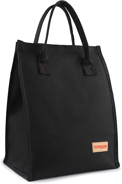 Amazon ランチバッグ レディース メンズ 断熱ランチトート クーラーバッグ 広々とした再利用可能なランチボックス 学校 オフィス アウトドア 食事準備バッグ ランチオーガナイザー ランチホルダー フック ループ ランチクーラーバッグ Yotech ランチバッグ ランチ