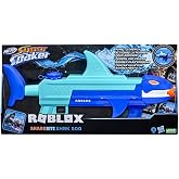 Super Soaker Nerf Super Soaker Roblox Sharkbite Water Blaster SHRK 500 Includes Code for Exclusive Virtual Item, Multi-Coloured Pump Mechanism