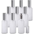 Bekith 9 Pack 3oz Glass Spray Bottles with Fine Mist Sprayer & Pump Spray Cap, Refillable & Reusable Frosted Clear Empty Bottles for Essential Oils, Perfumes, Body Sprays