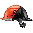 Lift Safety HDF50C-19OC Dax Fifty 50 Carbon Fiber Full Brim Hardhat, Medium