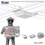 Kair PVC Rectangular Flexible Hose 220x90mm 3m Length view 3