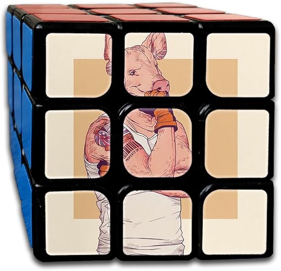Amazon Co Jp かっこいい豚ボクサー スピードキューブ 3x3x3 立体パズル ポップ防止 回転スムーズ 競技用 55x55x55mm 知育玩具 脳トレ プレゼント カスタムデザイン 服 ファッション小物