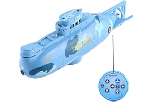 RC Toy Submarine, Remote Control Pool Boat, Rechargeable Durable Submarine Model, Water Play Toy, for Family Fun, Birthday Gi
