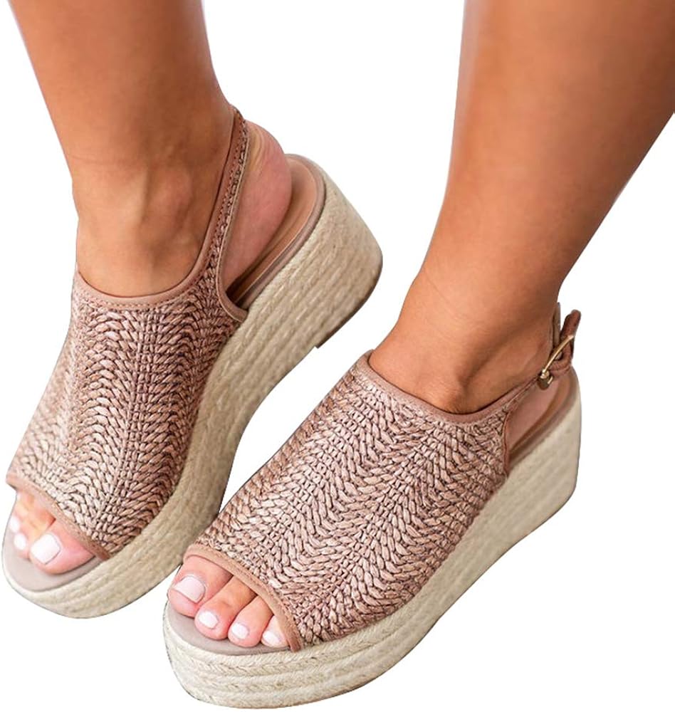jute platform wedges