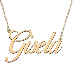 HUAN XUN Customized Custom Simple Any Name Necklace