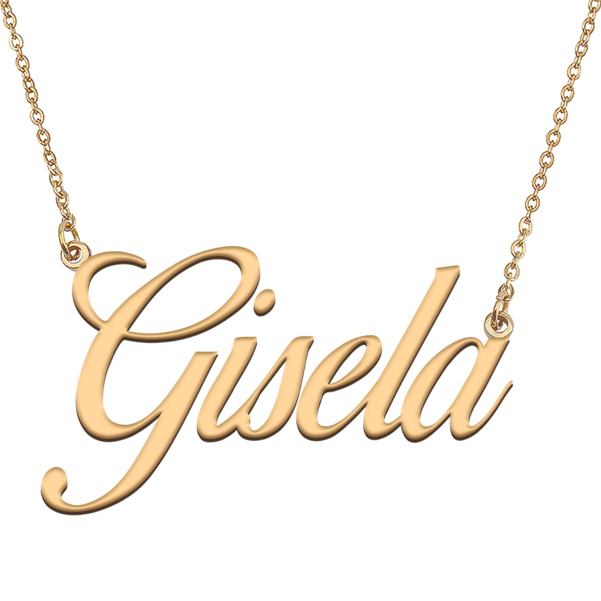HUAN XUN Customized Custom Simple Any Name Necklace
