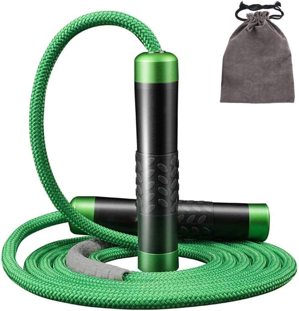 MMMN Skipping Ropes For Fitness Women, Weighted Skipping Rope 1Lb Heavy Jump Rope 3M Adjustable Length Bearing Tangle-Free Skipping Ropes For Adult Fitness Crossfit Boxing Mma Fitness