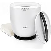 SereneLife Counter Towel Warmer Bucket - with Customized Fragrance for Spa and Bathroom, Luxury Towel Heater, Auto Shut off, Fits 1 large Towel, Blanket, Bathrobe, PJs (Black)