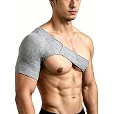 Shoulder Brace for Men &amp; Women &ndash; Bamboo Compression Sleeve for Sleeping, Rotator Cuff Support &ndash; Universal Fit Left or Right Arm &ndash; Relieve Pain, Swelling &amp; Bone Grinding (Large)