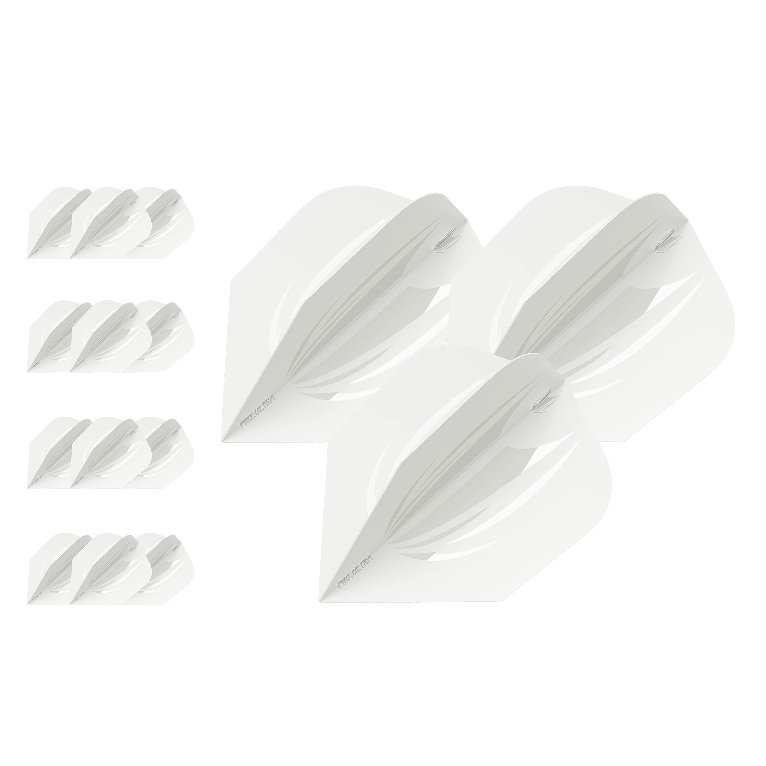 Target Darts 5 x Sets of ID Pro. Ultra White No.6 Dart Flights - 15 in total — image 1