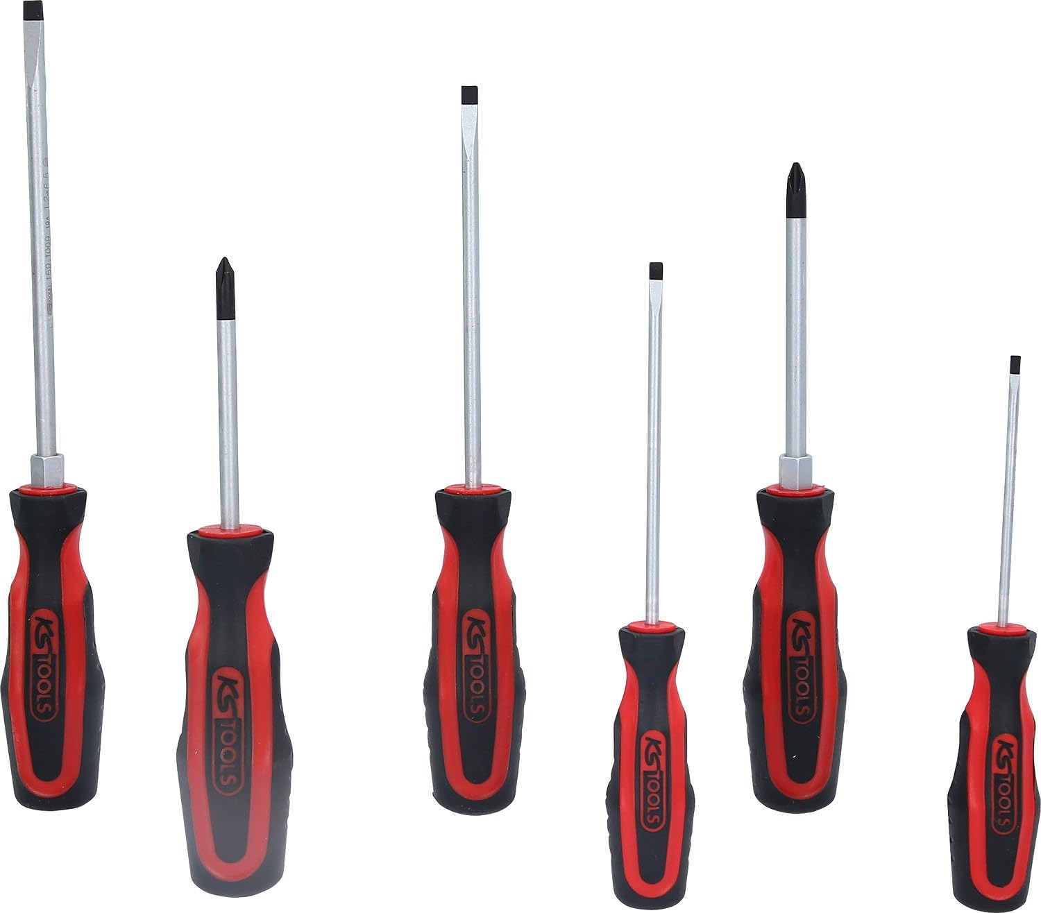 KS Tools 159.0010 PH Ergo+ Screwdriver Set Slot (6 Pieces)