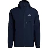 adidas Mens Terrex Multi 2 Layer Climaproof Rain Jacket Hiking Athletic Outerwear Casual - Black