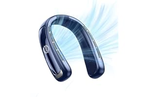 NOICLUB Portable Neck Fan Personal Air Conditioner 5200mah Bladeless Cooling Neck Fan Portable Rechargeable That Blow Cold Air Neck Cooler Wearable Fan Around Your Neck For Men Women Travel Essentials