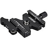 CL-50LS Aluminum Alloy Quick Release Clamp with Adjustable Lever Knob-Type 1/4" & 3/8" Screw Hole Compatible for Arca Swiss S