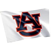 Desert Cactus Auburn University AU Flag - 3 x 5 Feet Tigers Banner, Indoor/Outdoor Durable Fabric, 100% Polyester Design (Style F)