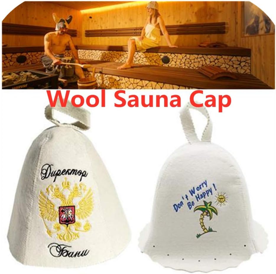 Nearthuk Saunahut aus Wolle Fun Text Sauna Filzhut Unisex Sauna