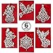 Lenox Sparkle And Scroll Holiday / Christmas Ornaments [Silver-Plated] (set-6)