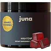 Juna Nightcap Sleep Gummies – Sugar-Free, All-Natural Sleep Aid with Low-Dose Melatonin, Tart Cherry, GABA, Magnesium, Chamomile & Passionflower – 30 Servings