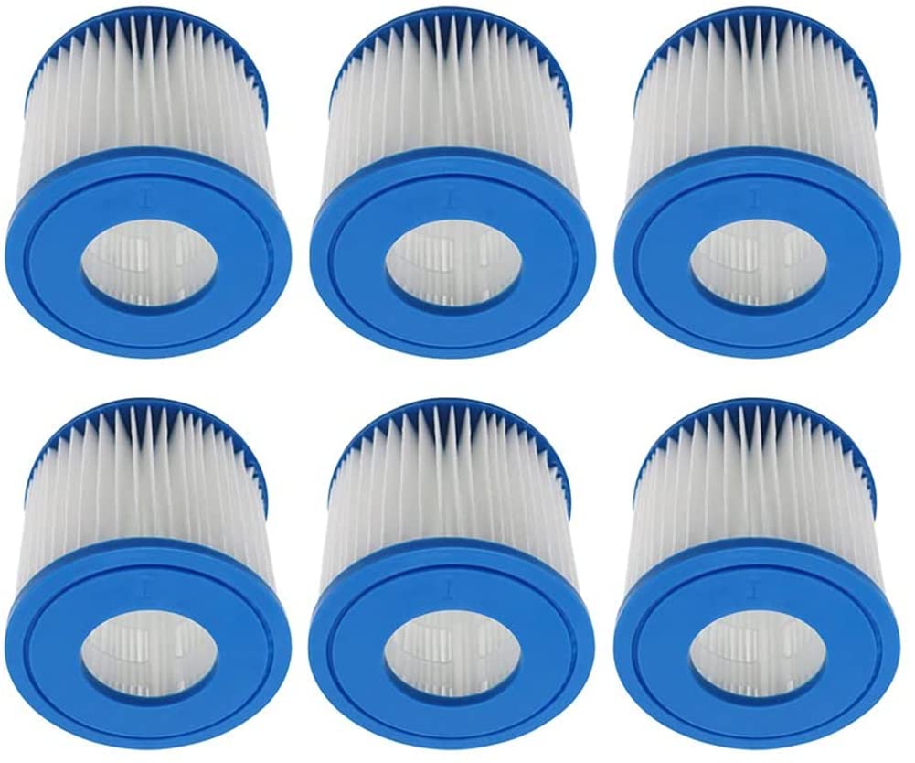WuYan Replacement Filter Compatible with Best-way Ⅰ 58381 Filter Pump, Swimming Pool Filters for Miami Vegas Palm Springs Paris Hot Tub, 6 Pack