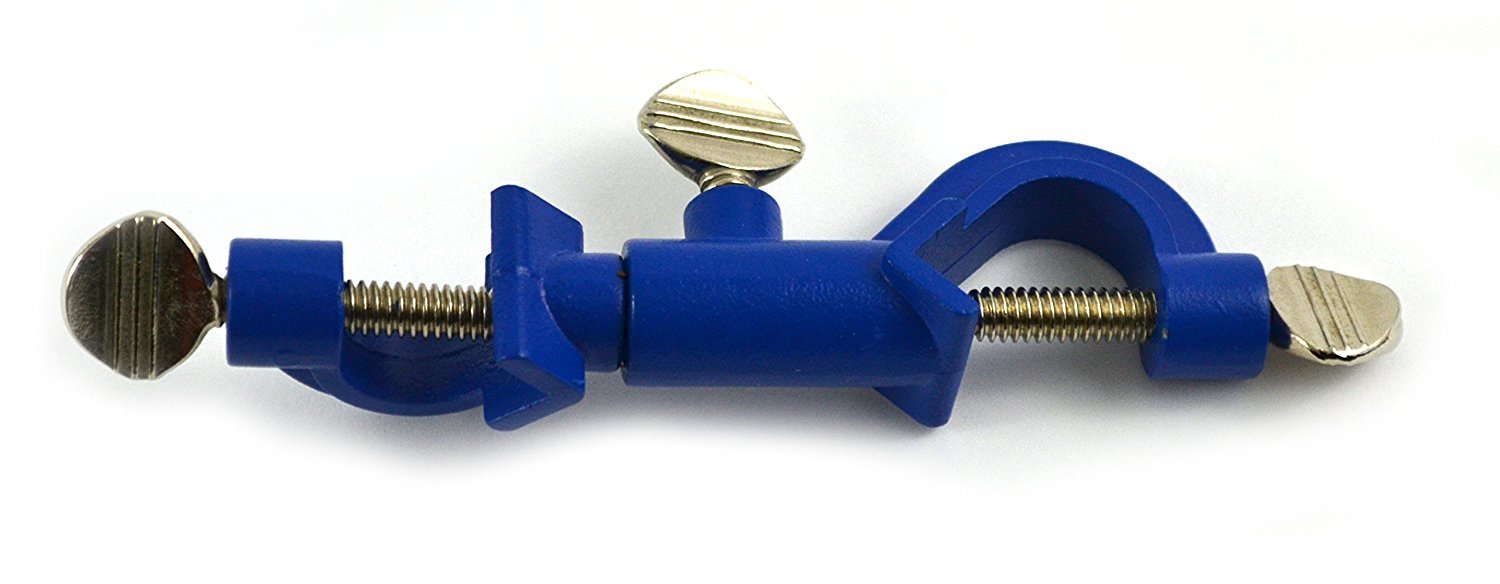 Lab Clamp Holder, Universal, up to 2cm Rod Adjusts to Any Angle (Dual