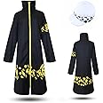 Colonghsou Anime Cosplay Costume Cloak Hat Surgeon Uniform Coat Halloween Costumes for Men
