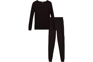 ONLY BOYS’ Thermal Underwear Set – 2 Piece Waffle Knit Top and Long Johns (2T-16)