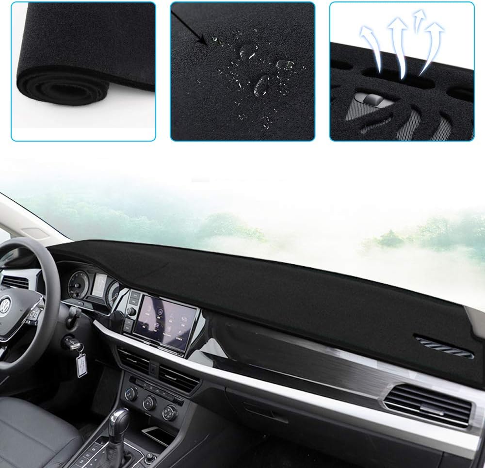 ALLYARD Custom Dash Board Cover Mat for Ford Focus ST Dashboard Dash Protector Easy Installation Black