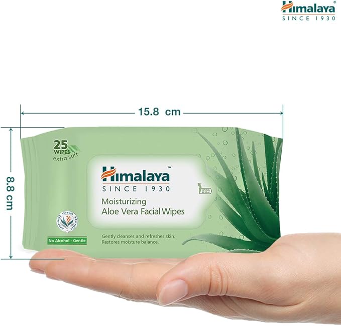 himalaya moisturising aloe vera facial wipes