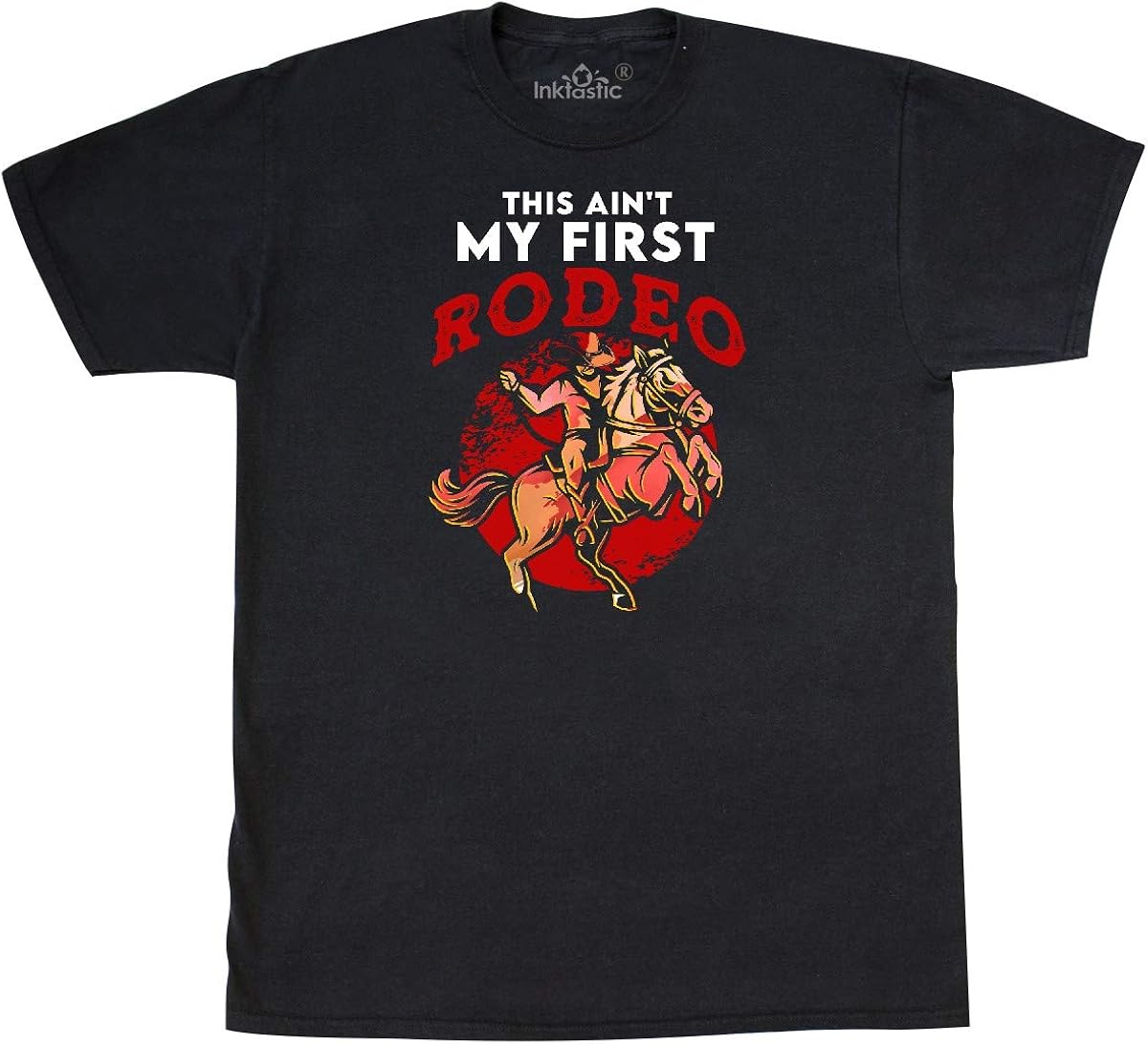 Amazon.com: inktastic Funny First Rodeo Cowboy T-Shirt: Clothing