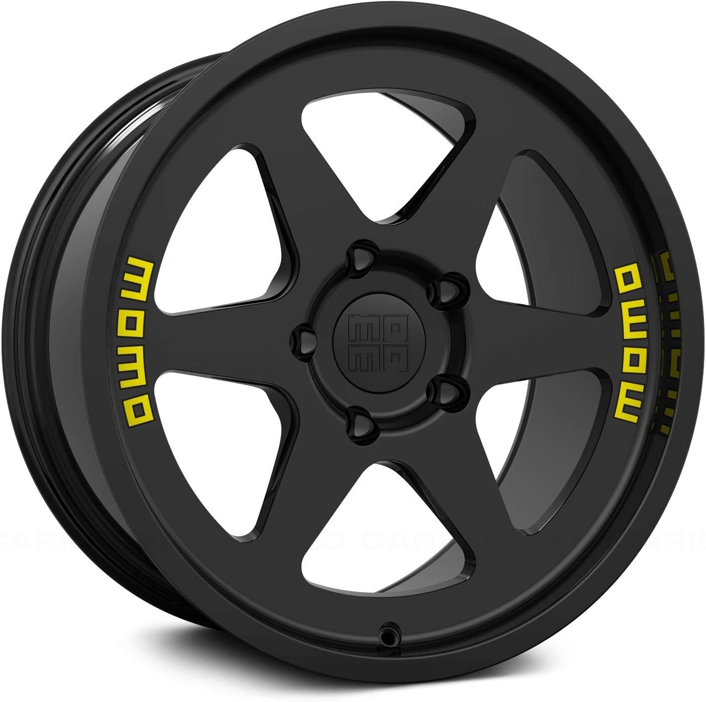 MOMO Wheels Heritage 6 Custom Wheel - 17" x 9", 54, 5x114.3 Bolt Pattern, 72.56mm Hub - Matte Black, Rim