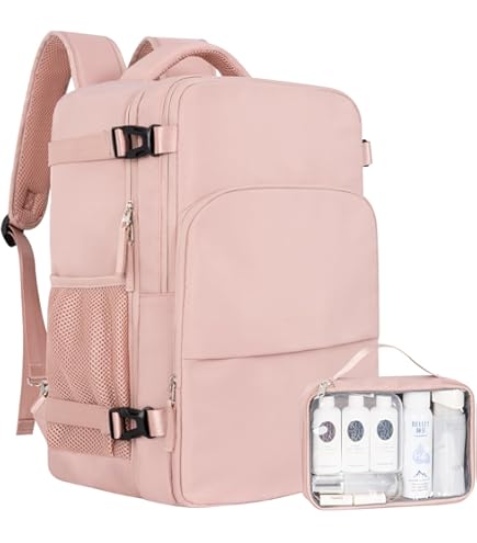 BALEINE Travel Backpack for Women Men, Large Sturdy Carry On Laptop Backpack Gifts for Business, Casual, Weekender, Hiking (Large, Beige) : Electronics