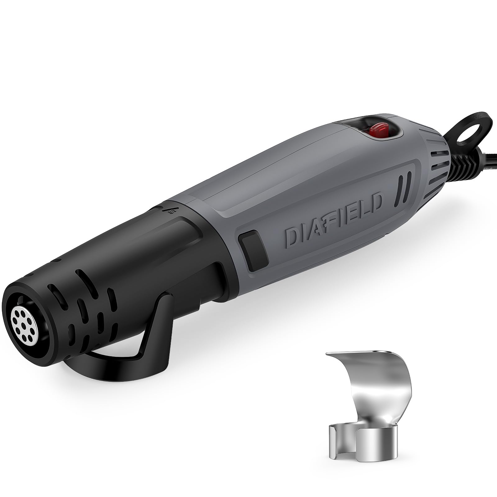 Photo 1 of DIAFIELD Mini Heat Gun, 2 Temp Setting 302?-842? Fast Heat Hot Air Gun Tool with Reflector Nozzle and 5.9Ft Cable Overload Protection for Epoxy Resin, Craft, Embossing, Shrink Wrapping & DIY