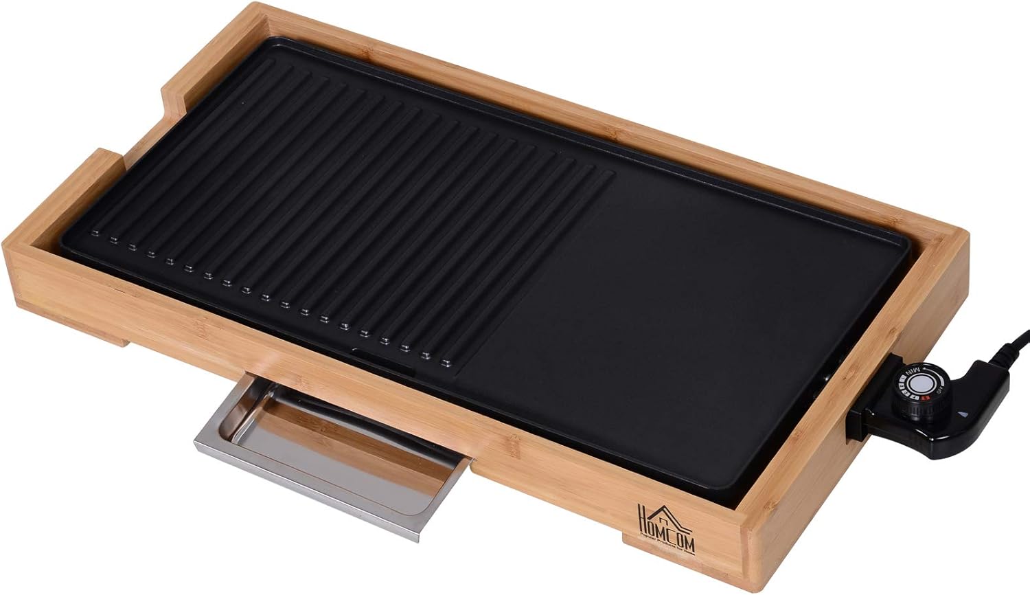 Plancha et grill de table 2200 W surface de cuisson 51L x 25,5l cm