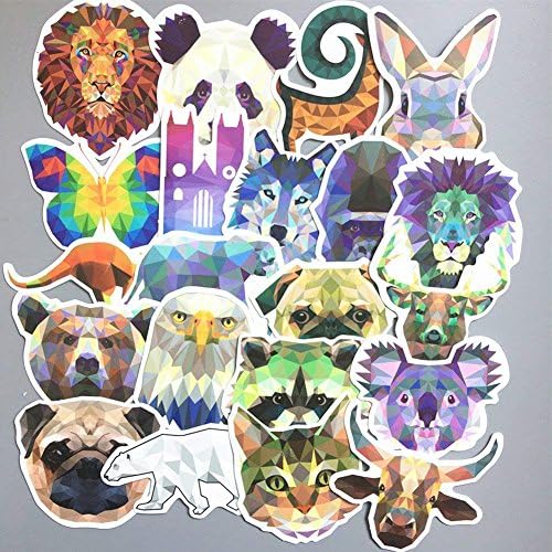 Homyu Stickers Pack 35Pcs Decals of Different Animals Stickers Decals for Cars Motorcycle Portable Luggages Ipad Laptops Waterproof Sunlight-Proof