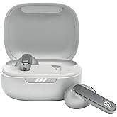 JBL Live Pro 2: 40 Hours of Playtime, True Adaptive Noise Cancelling, Smart Ambient, and Beamforming mics (Silver) (Renewed)