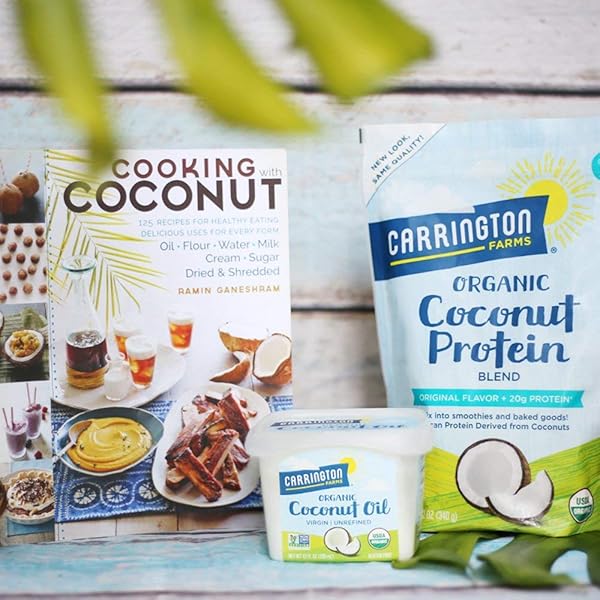 CARRINGTON FARMS ORGANIC LIQUID COCONUT COOKING OIL, 16 FL OZ –UNFLAVORED, UNSCENTED, HIGH SMOKE POINT, MCT-RICH, NO TRANS FAT – FOR COOKING, SAUTÉING, FRYING & BAKING – GLUTEN FREE, NON-GMO, HEXANE FREE, BPA FREE BOTTLE