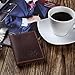Minimalist Wallet Slim Front Pocket Wallets For Men Genuine Leather Wallet - Red Brown