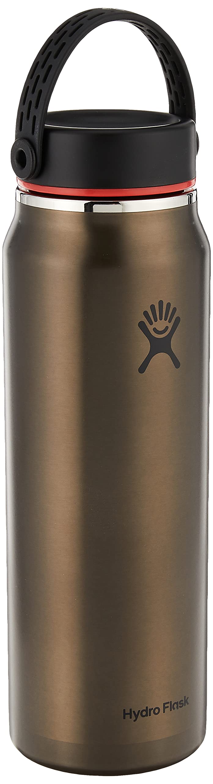 HYDRO FLASK - Lightweight Water Bottle 946 ml (32 oz) Trail Series - Vacuum Insulated Stainless Steel Reusable Water Bottle with Leakproof Flex Cap - Wide Mouth - BPA-Free - Obsidian