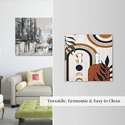 Spshian Gold Boho Mid Century Abstract Modern Moon