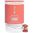 FIRST DAY Women’s Daily Supercharge Multivitamin Gummies – Vitamins A, B1, B6, B12, C, D3, E & K + Magnesium, Zinc, Biotin – Made w/Organic Fruits & Veggies, Only 2g Sugar – 30 Day Supply