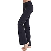 Zeronic Women's Bootcut Yoga Pants High Waist Tummy Control Long Bootleg Workout Running Flare Pants for Women Clothing