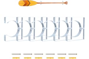 CIDUAM Kayak Paddle Holder, Kayak Oar Holder to Keeper Hanging Oar for Wall Decor, Paddle Storage Rack, Wooden Board Accessor