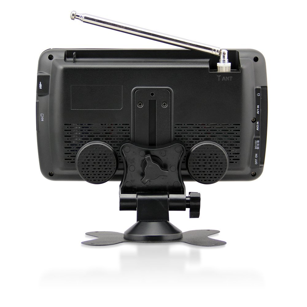 NEW AXESS 7" LCD TV ATSC/NTSC DIGITAL TUNER RECHARGEABLE BATTERY USB/SD