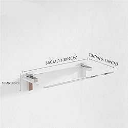 MEISHIDA Clear Acrylic Shelf, Set of 2 Invisible