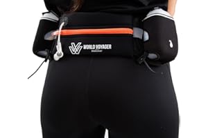 Premium Quality No Bounce Runners Hydration Belt with Reflectors, Smartphone Pocket & BPA Free Water Bottles
