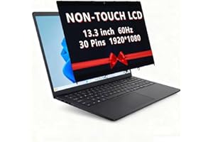 13.3" FHD 1920x1080 30-Pin LCD Screen Assembly for Dell Latitude 3340, Replacement for Part Numbers N133HCE-G52 C1